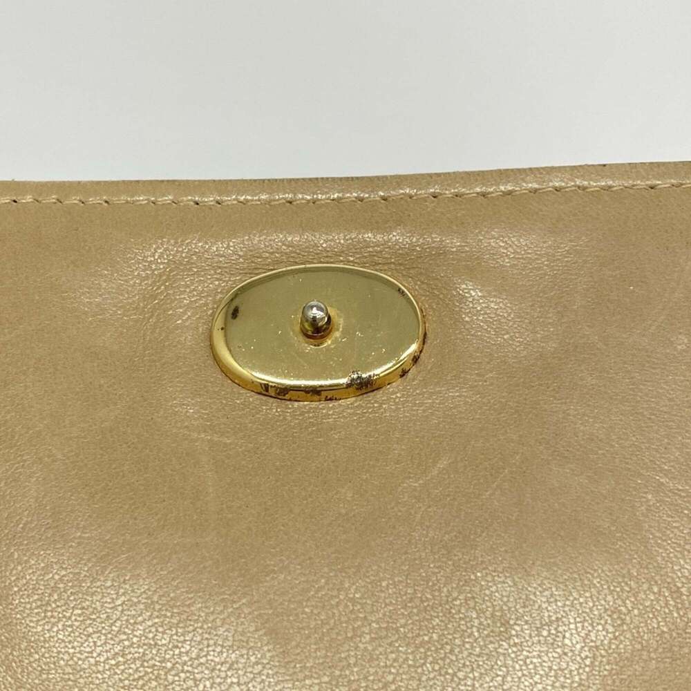 CHANEL Cream Lambskin Leather Shoulder Bag - Picture 12 of 14